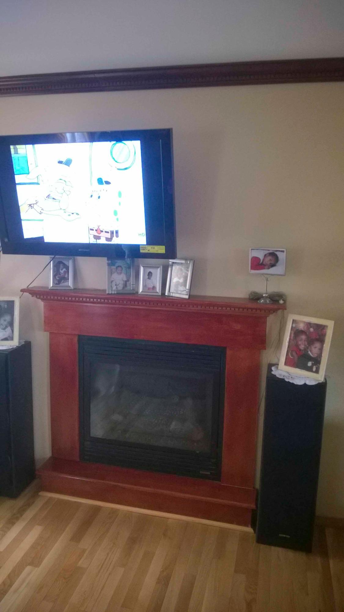 Fireplace facelift: before